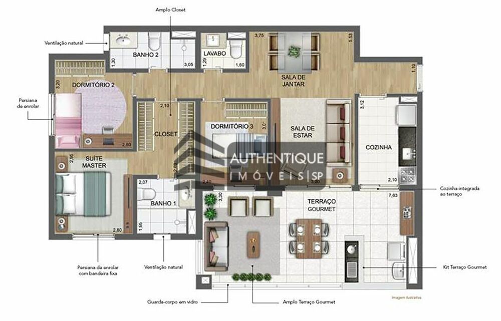 Apartamento, 3 quartos, 141 m² - Foto 10