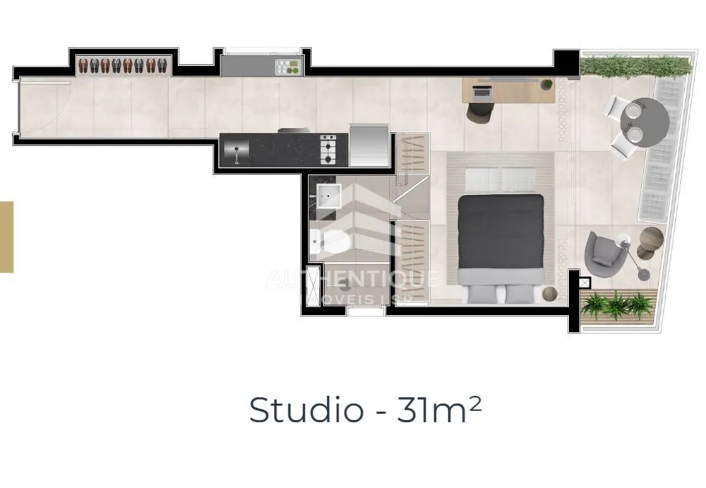 Apartamento, 1 quarto, 38 m² - Foto 8