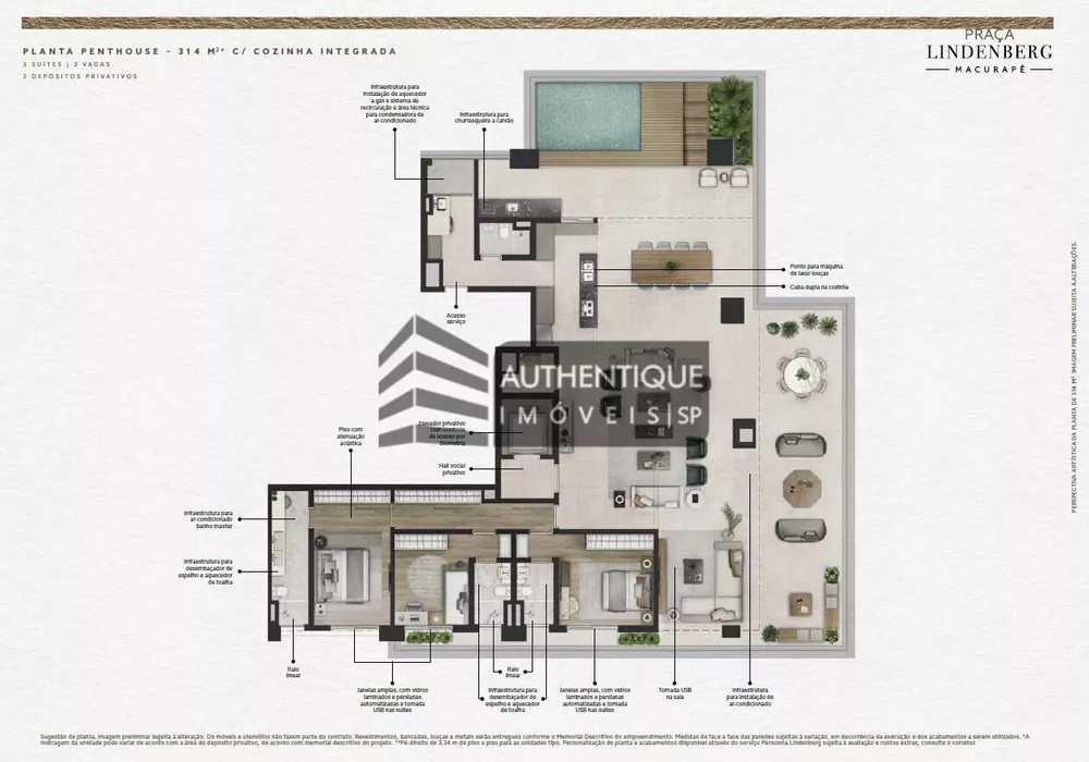 Cobertura, 2 quartos, 314 m² - Foto 19