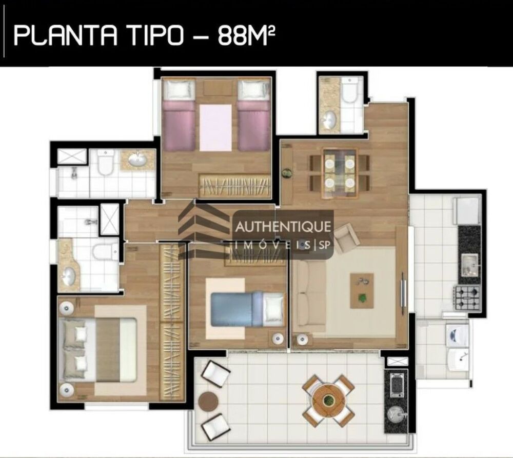 Apartamento, 2 quartos, 98 m² - Foto 2