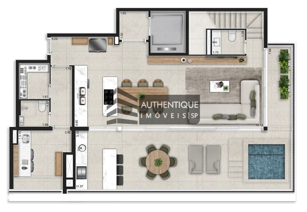 Cobertura, 3 quartos, 244 m² - Foto 6