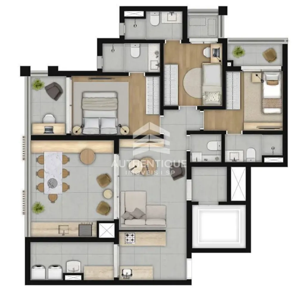 Apartamento, 1 quarto, 35 m² - Foto 9
