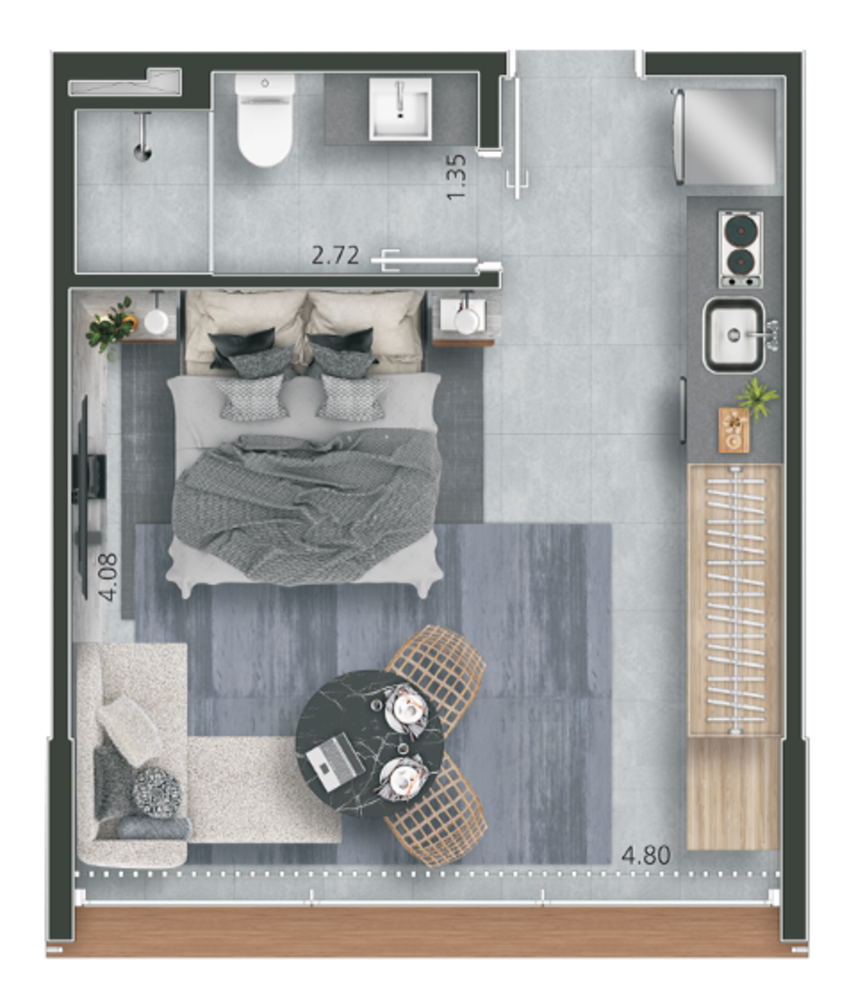 Apartamento, 1 quarto, 31 m² - Foto 23