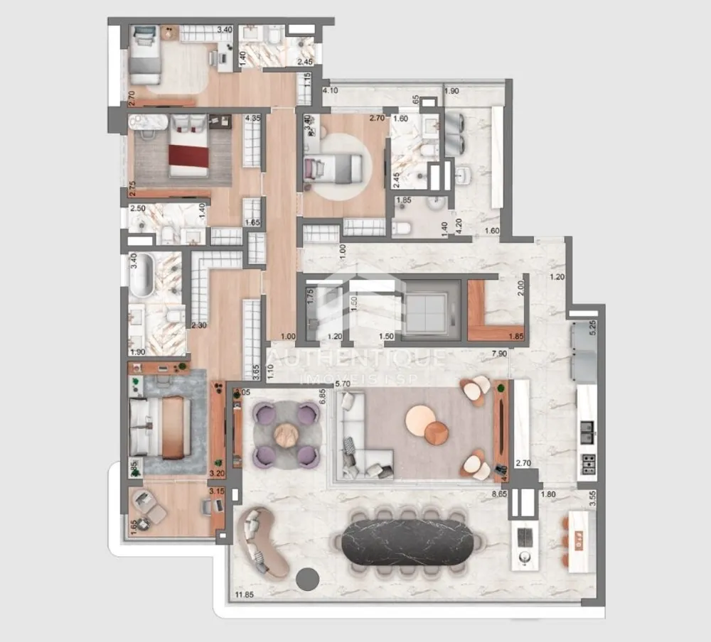 Cobertura, 4 quartos, 542 m² - Foto 8