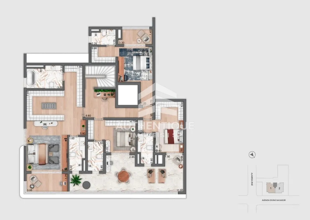 Cobertura, 4 quartos, 542 m² - Foto 9