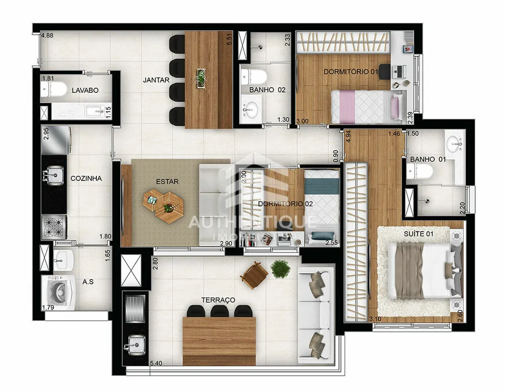Apartamento, 2 quartos, 84 m² - Foto 13