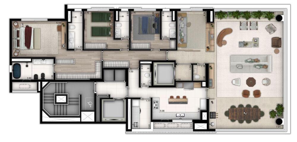 Apartamento, 4 quartos, 238 m² - Foto 25