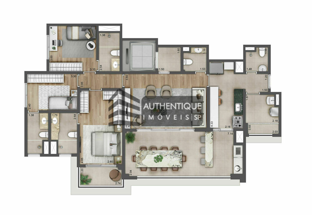 Cobertura, 3 quartos, 305 m² - Foto 25