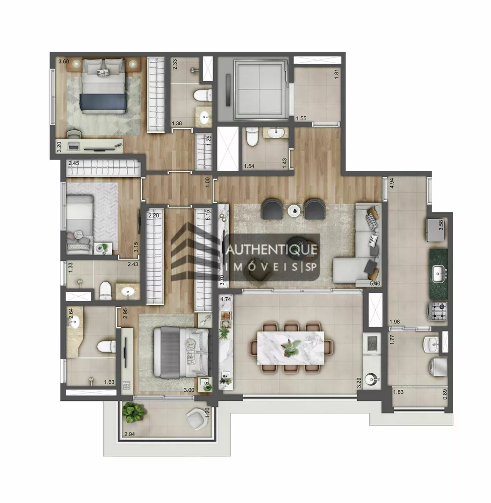 Cobertura, 3 quartos, 305 m² - Foto 24