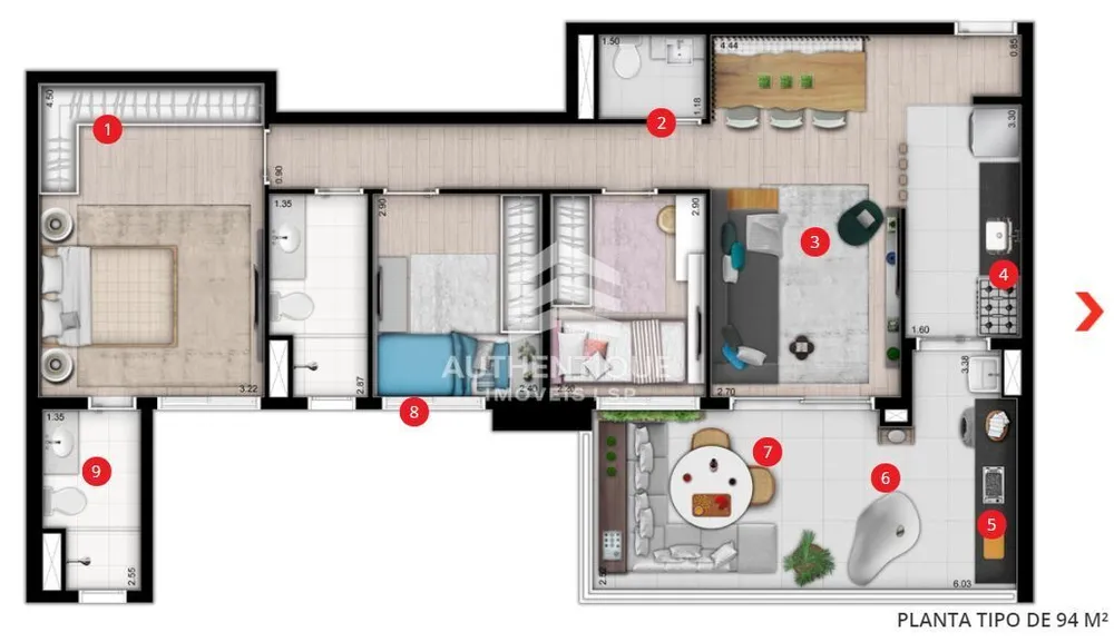 Apartamento, 3 quartos, 89 m² - Foto 8