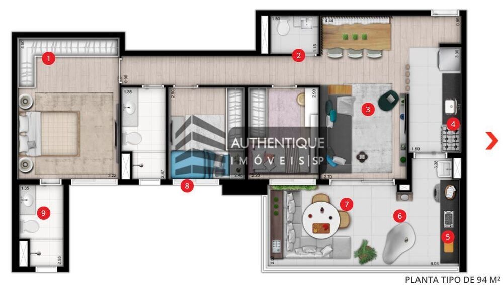 Apartamento, 3 quartos, 89 m² - Foto 4