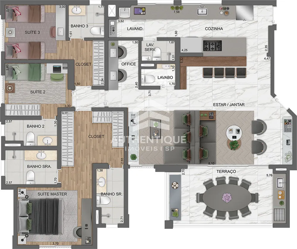 Apartamento, 4 quartos, 132 m² - Foto 12