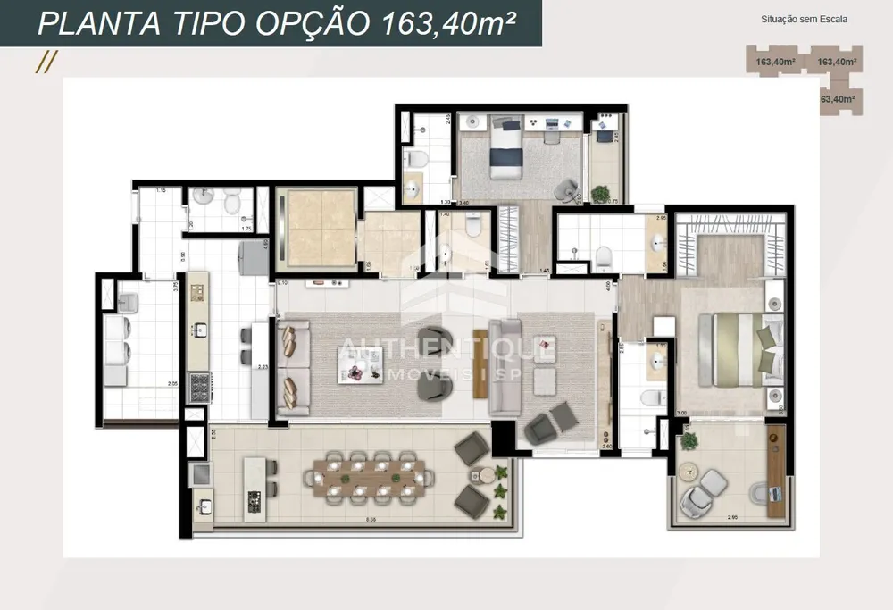 Apartamento, 3 quartos, 163 m² - Foto 6