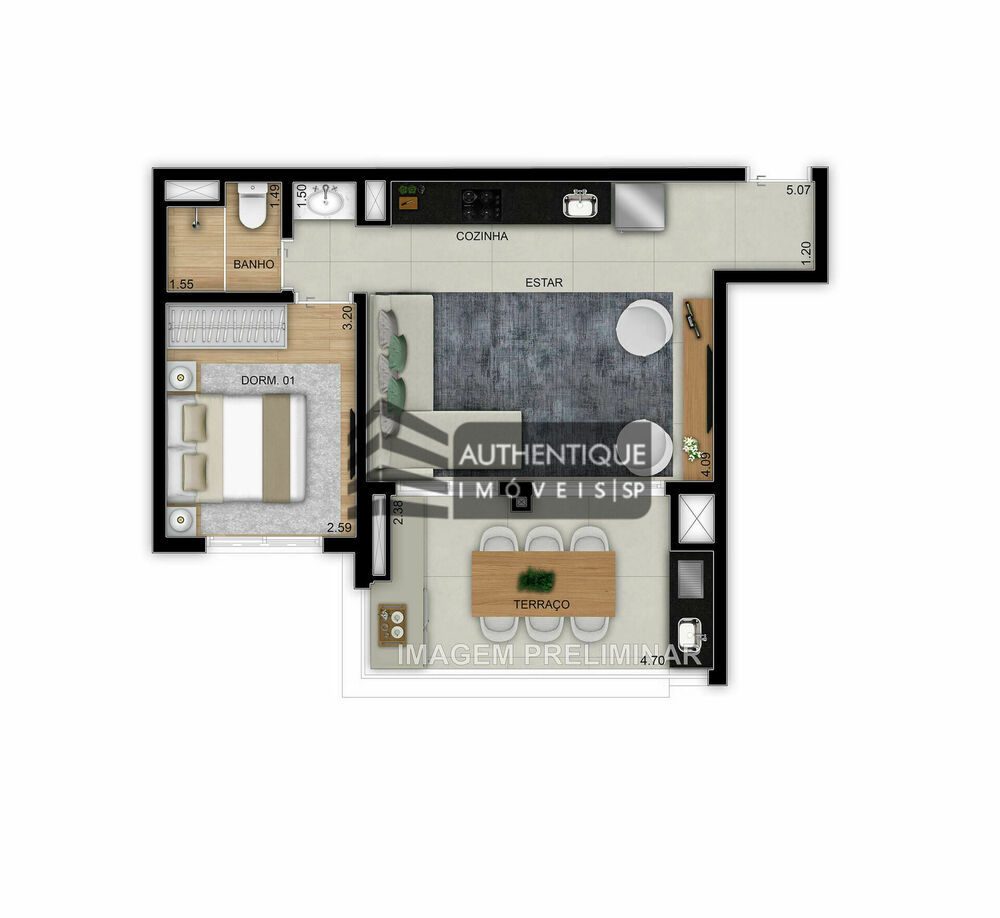 Apartamento, 2 quartos, 50 m² - Foto 35