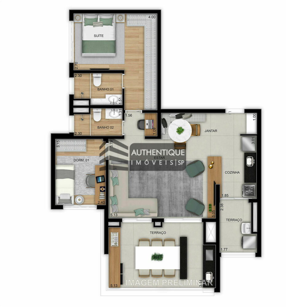 Apartamento, 2 quartos, 50 m² - Foto 44