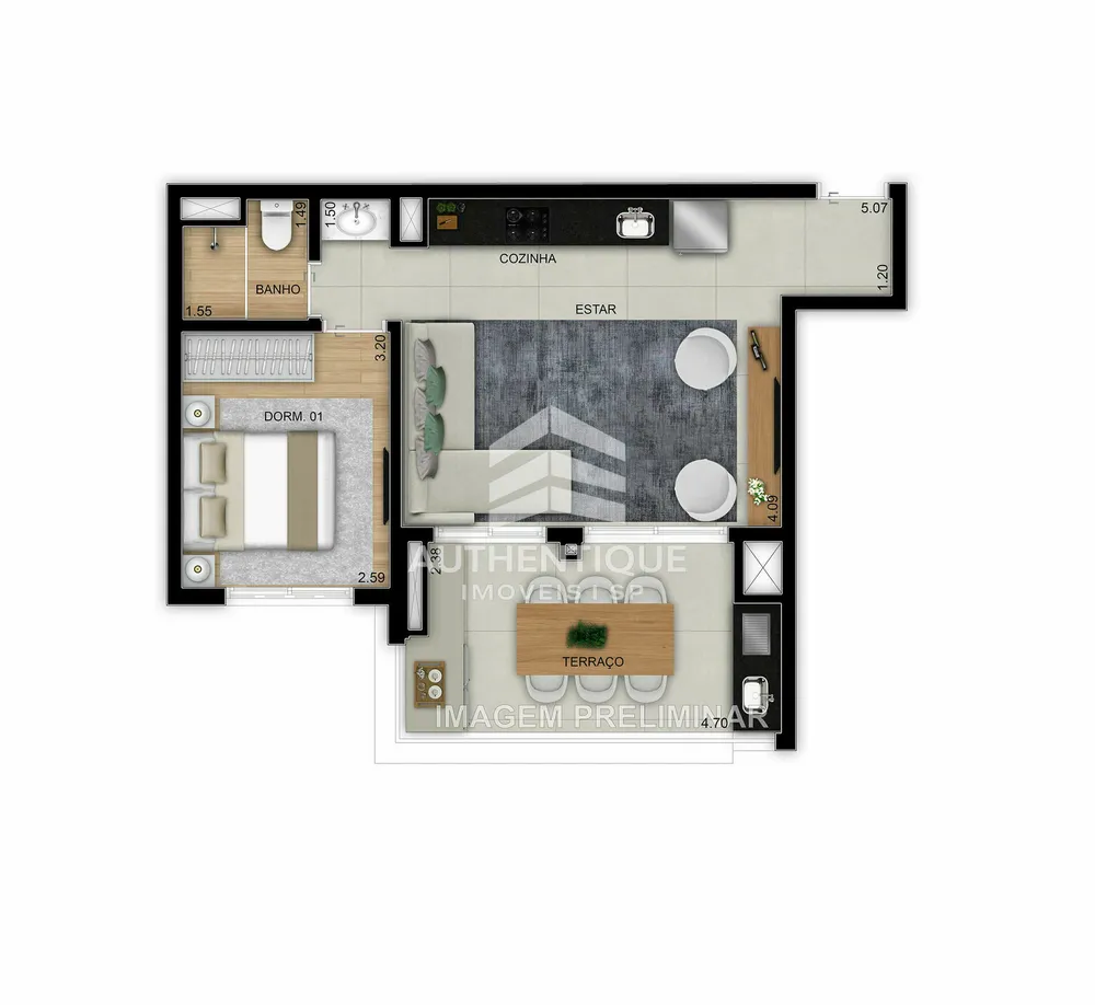 Apartamento, 2 quartos, 50 m² - Foto 48