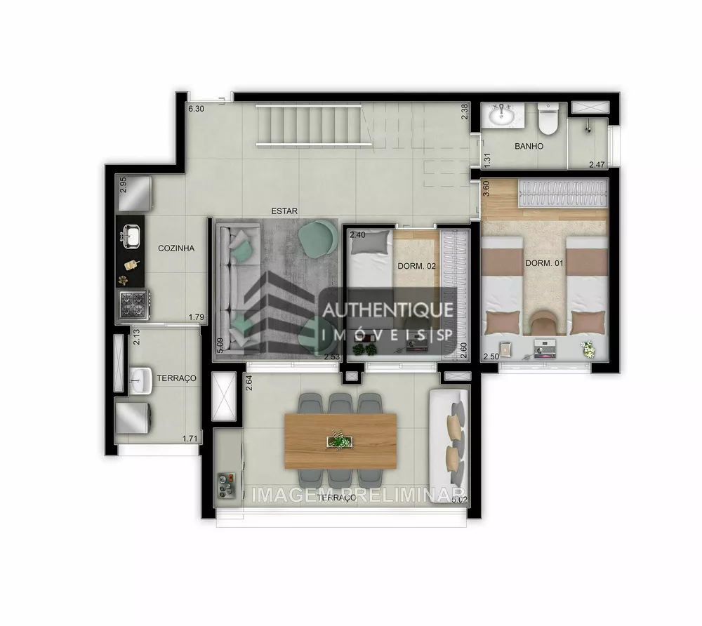Apartamento, 2 quartos, 50 m² - Foto 26