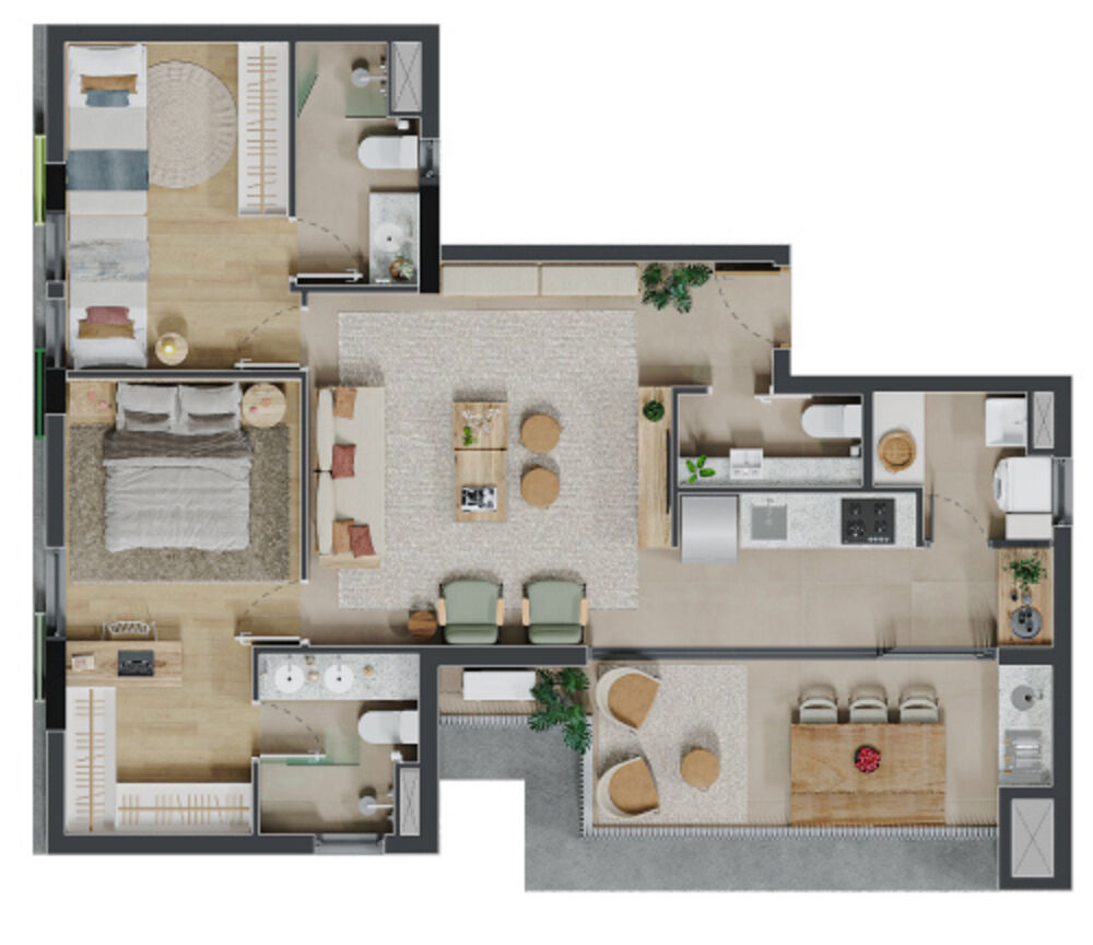 Apartamento, 3 quartos, 79 m² - Foto 32