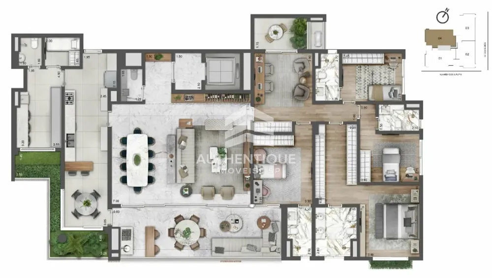 Apartamento, 3 quartos, 252 m² - Foto 12