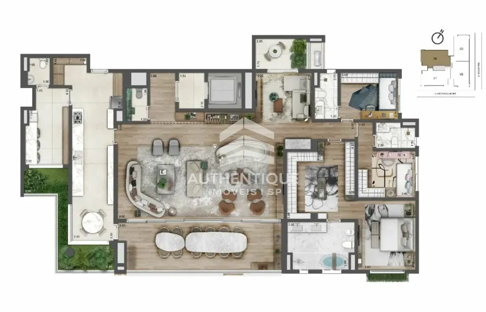 Apartamento, 3 quartos, 252 m² - Foto 11