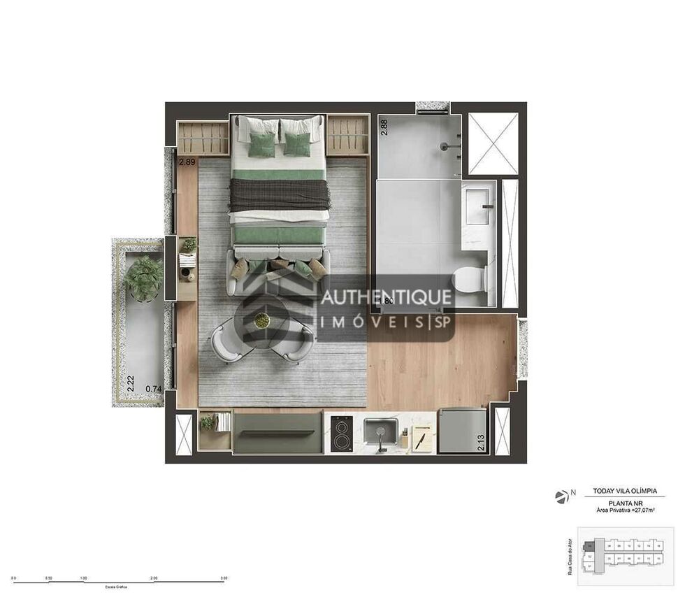 Apartamento, 2 quartos, 39 m² - Foto 21