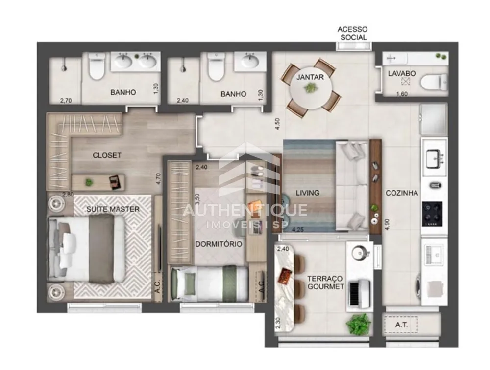 Apartamento, 2 quartos, 93 m² - Foto 6