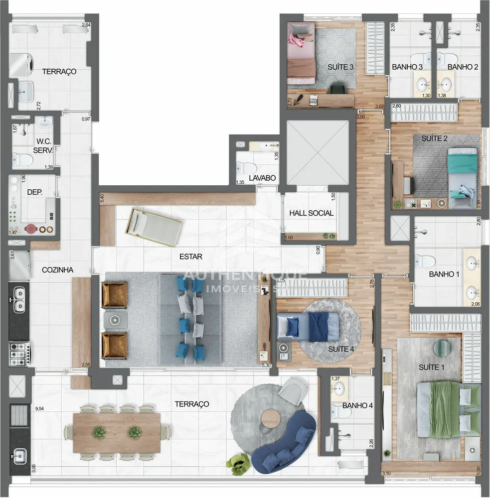 Apartamento, 3 quartos, 136 m² - Foto 20