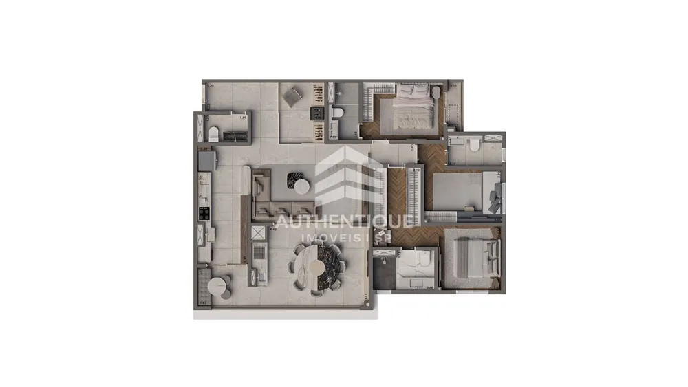 Apartamento, 3 quartos, 125 m² - Foto 4
