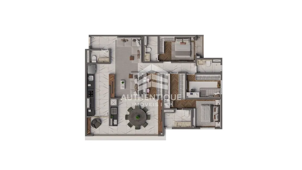 Apartamento, 3 quartos, 125 m² - Foto 3
