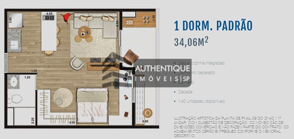 Apartamento, 1 quarto, 36 m² - Foto 23