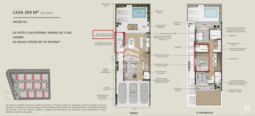 Casa de Condomínio, 3 quartos - Foto 2