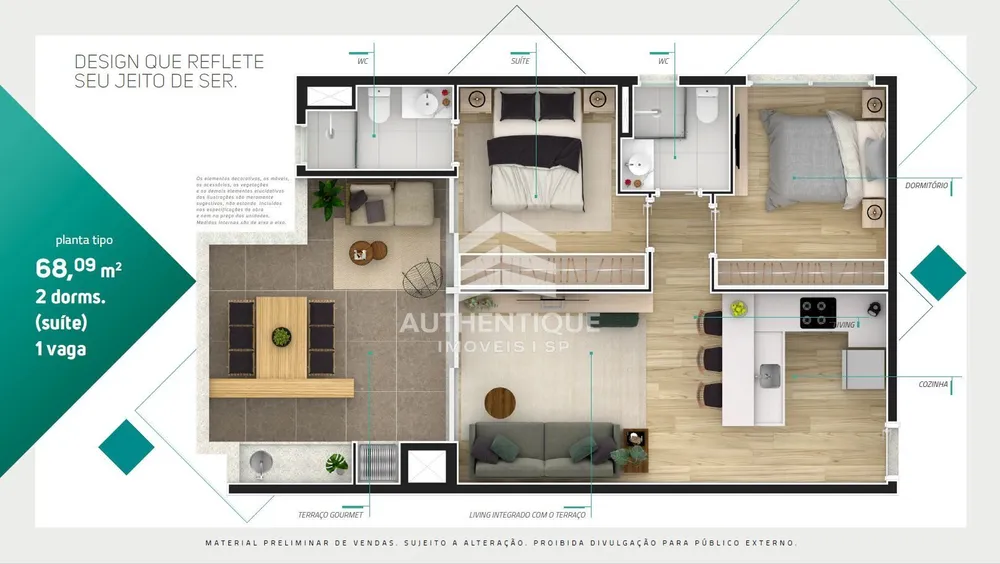 Apartamento, 2 quartos, 68 m² - Foto 29