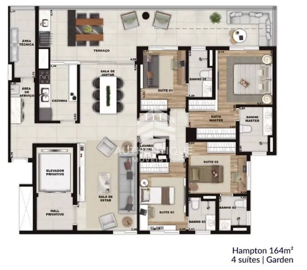 Apartamento, 3 quartos, 129 m² - Foto 14