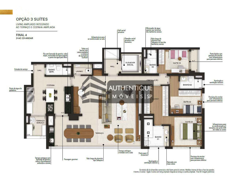 Apartamento, 3 quartos, 163 m² - Foto 17