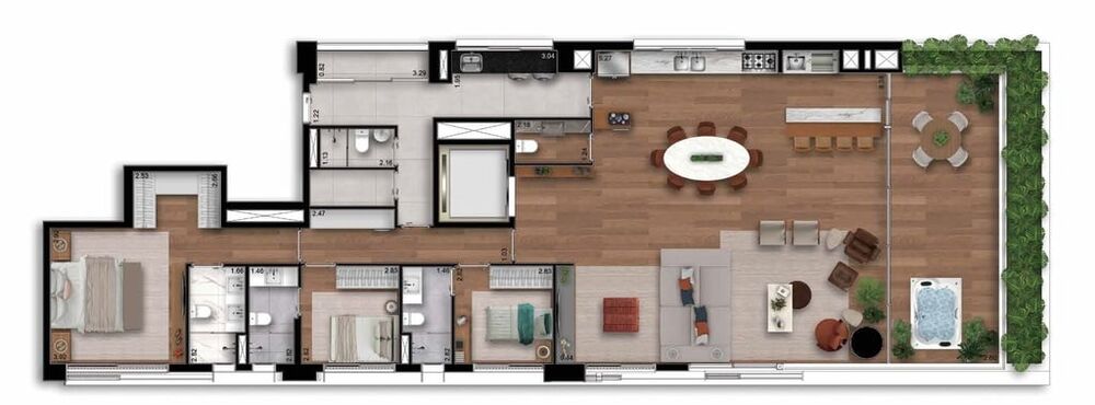 Apartamento, 3 quartos, 185 m² - Foto 4