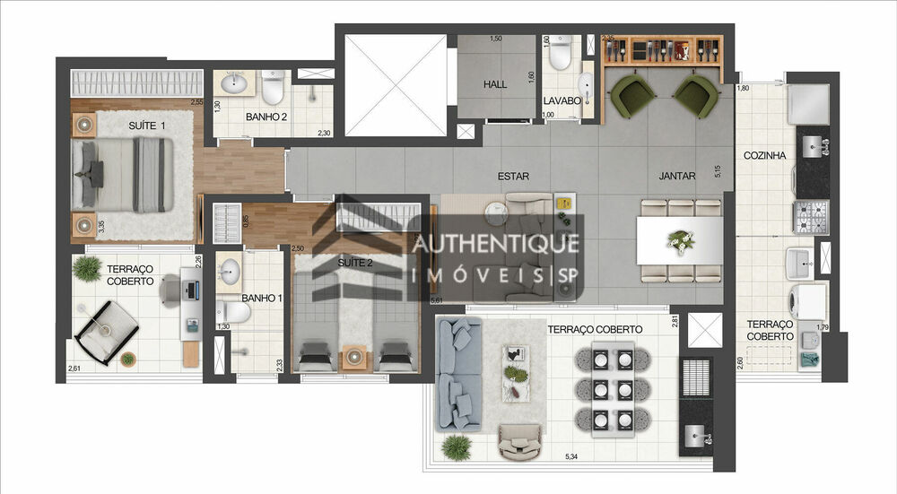 Apartamento, 1 quarto, 69 m² - Foto 4