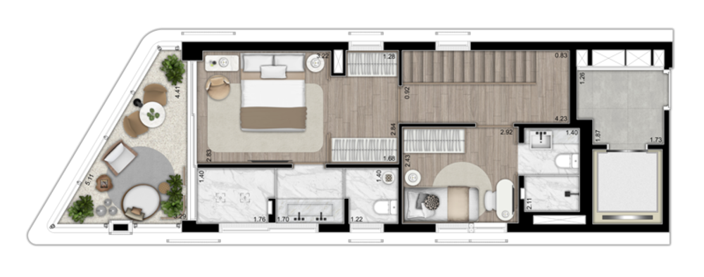 Cobertura, 1 quarto, 121 m² - Foto 8