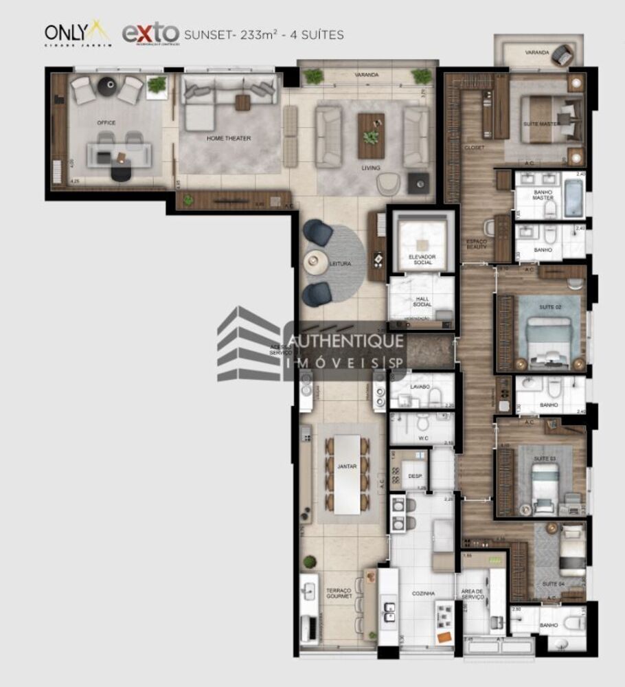 Apartamento, 4 quartos, 211 m² - Foto 36