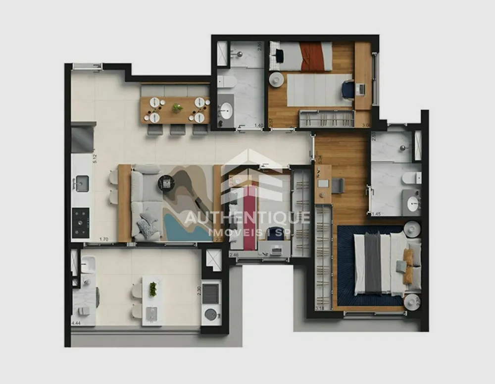 Apartamento, 2 quartos, 94 m² - Foto 9