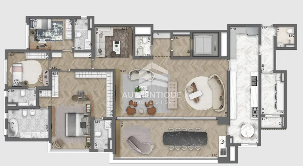 Apartamento, 4 quartos, 198 m² - Foto 6
