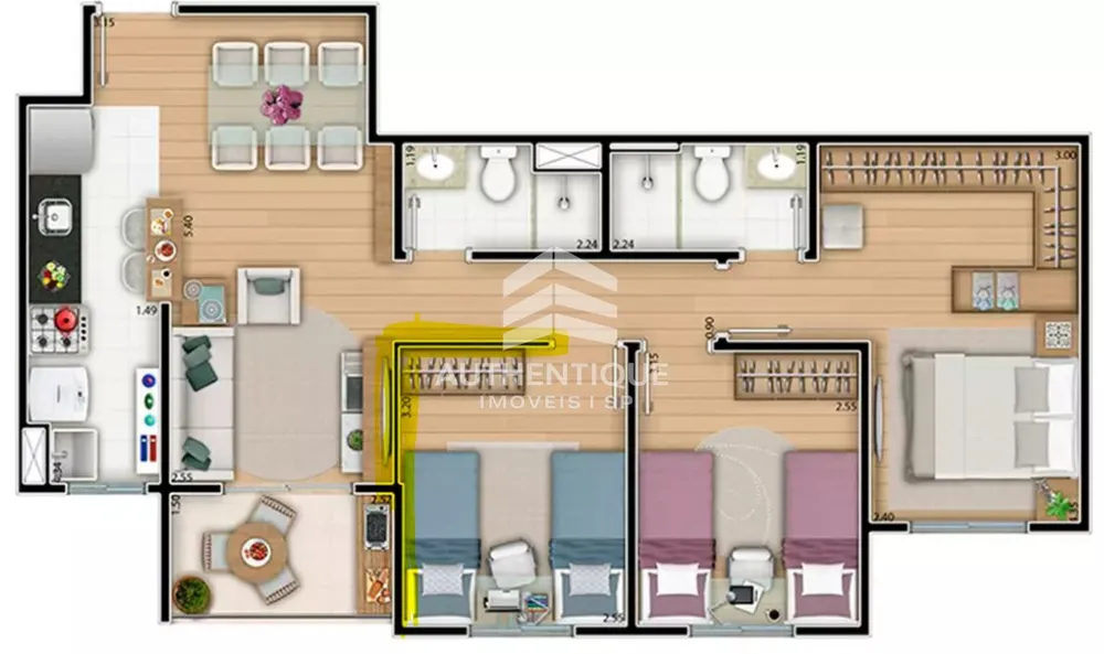 Apartamento, 2 quartos, 71 m² - Foto 15