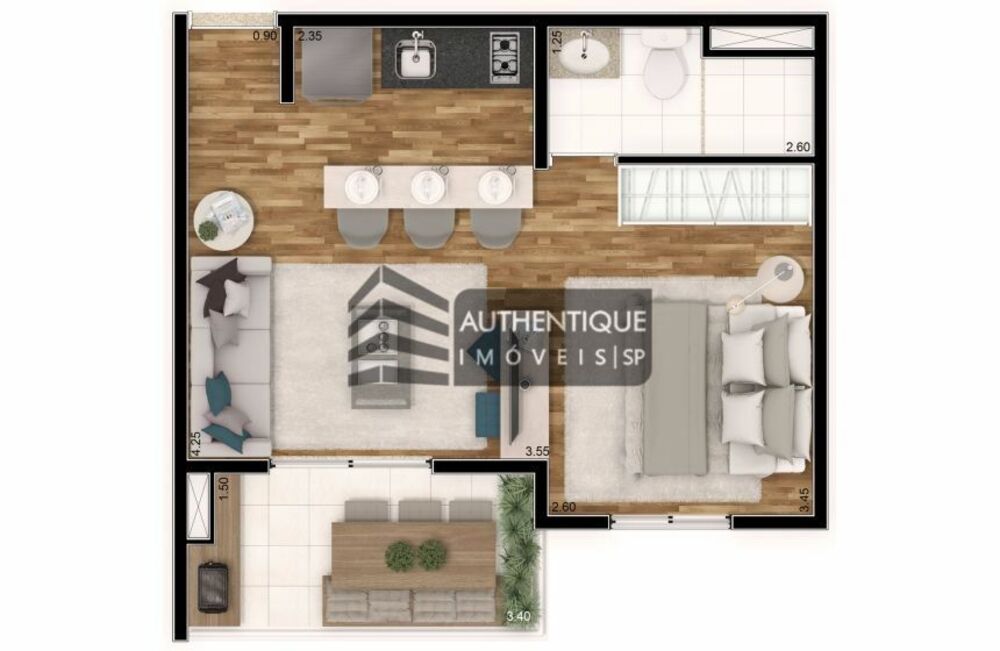 Apartamento, 2 quartos, 58 m² - Foto 2