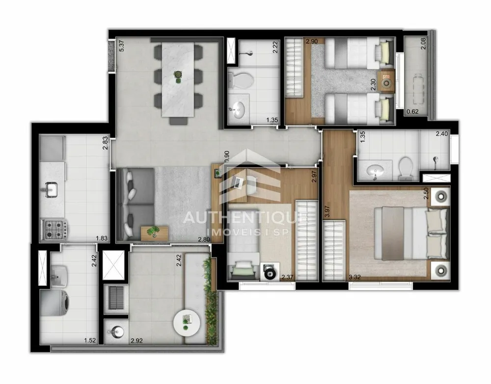 Apartamento, 2 quartos, 70 m² - Foto 5