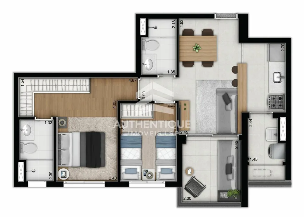 Apartamento, 2 quartos, 70 m² - Foto 7