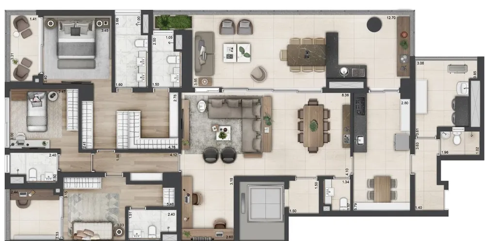 Apartamento, 3 quartos, 218 m² - Foto 4