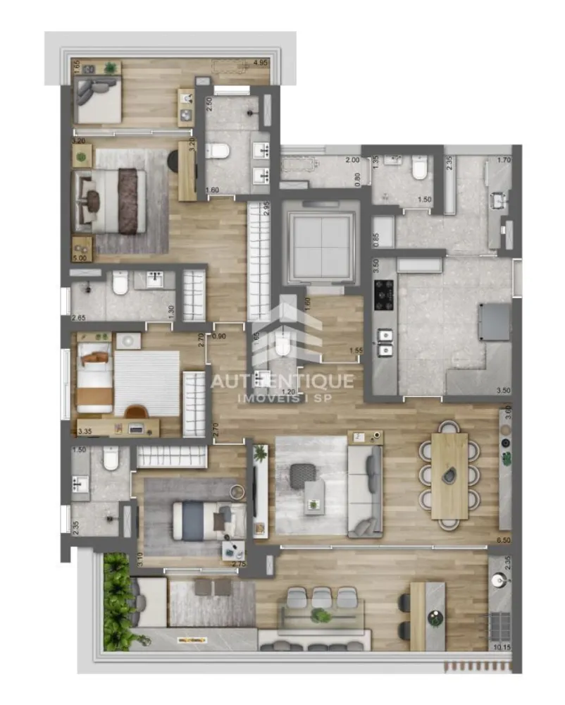 Apartamento, 3 quartos, 154 m² - Foto 13