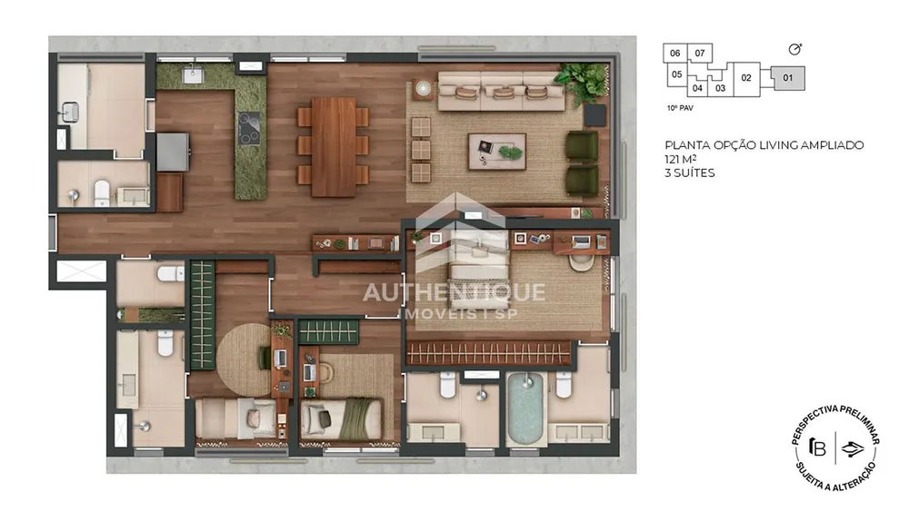 Apartamento, 2 quartos, 123 m² - Foto 6