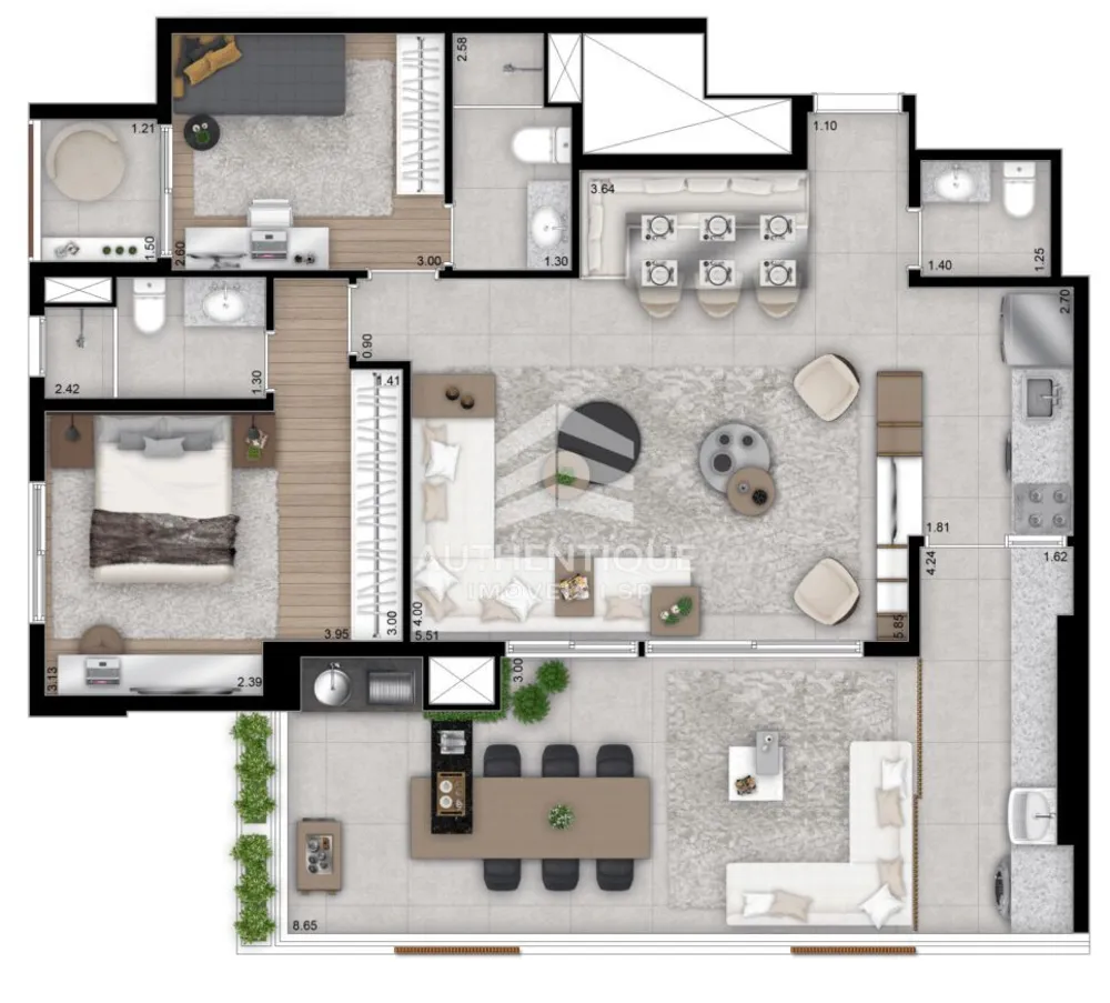Apartamento, 3 quartos, 190 m² - Foto 6
