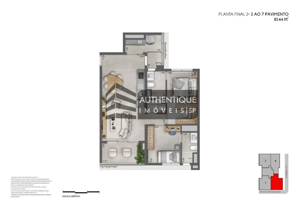 Apartamento, 2 quartos, 90 m² - Foto 7