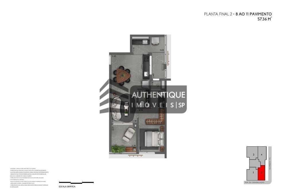 Apartamento, 2 quartos, 90 m² - Foto 3